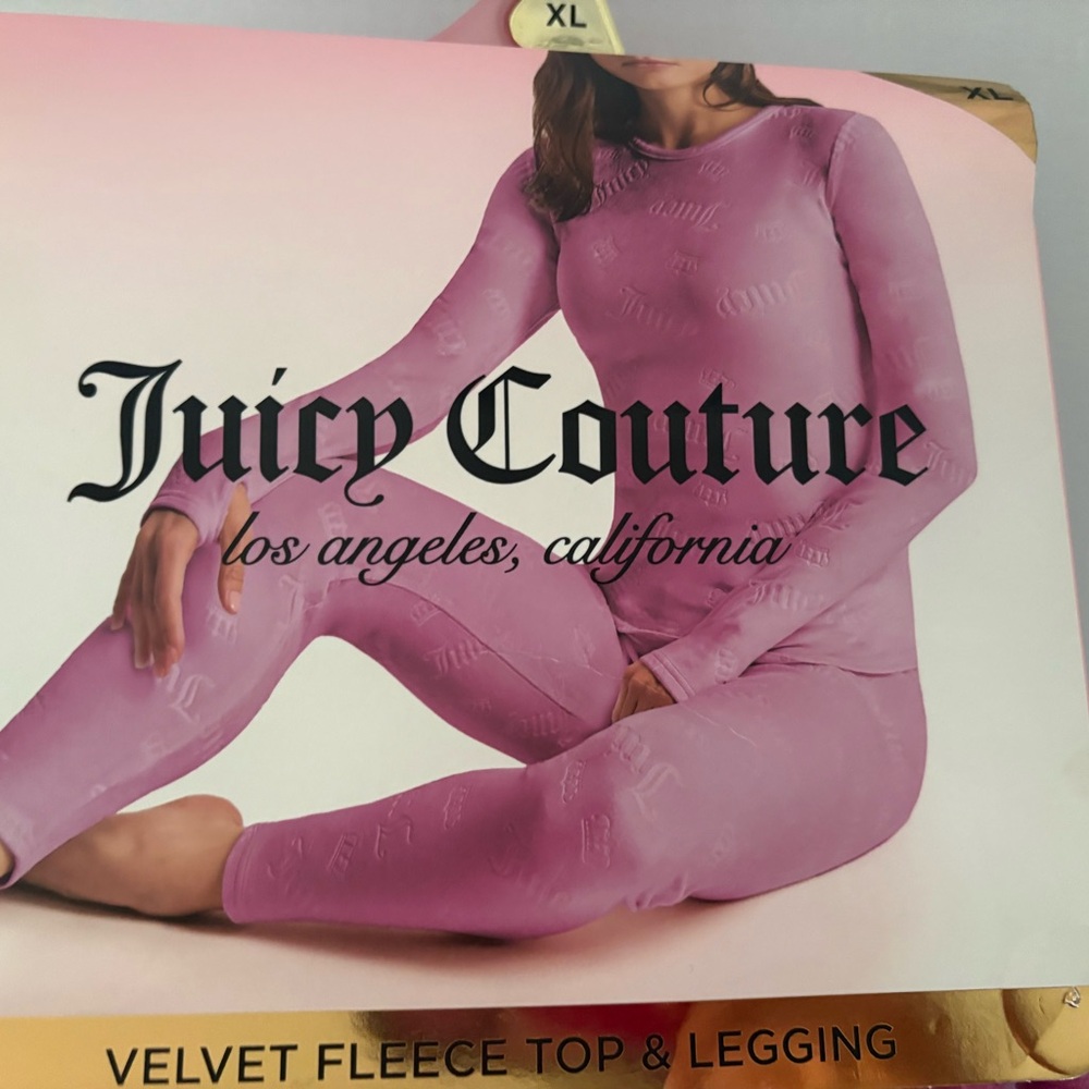 Juicy Couture Lavender Velvet Leggings